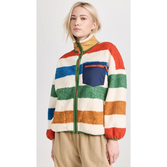 THE GREAT Outdoors The Plush Colorblock Terrain Full Zip Jacket, Size Small, EUC - Picture 1 of 15